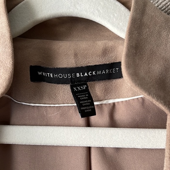 WHBM Suede Flounce Front Jacket Tan XXSP - Picture 11 of 16